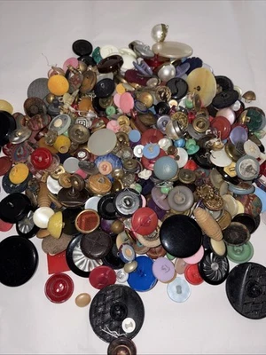 Vintage Shank Buttons  Assorted Ages/styles / sizes  & Materials - Image 1 of 4