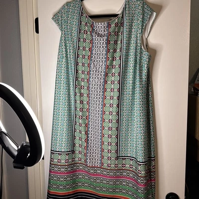 Vestido Cato Manga Gorra Talla 22/24W Audaz Dorado Espalda 1/2 Cremallera Foto 1 de 4