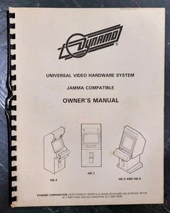 DYNAMO, ORIGINAL, ARCADE, UNIVERSAL VIDEO HARDWARE SYSTEM, OWNERS MANUAL - Picture 1 of 1