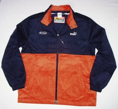 Puma x Butter Goods Track Top Corduroy Peacoat 532436 06, Navy/Orange, New - Image 1 of 4