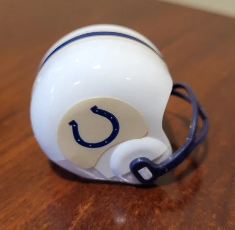 Vintage COLTS   Mini Plastic 1.5"  Football Display Only Helmet  Baltimore ? Cover