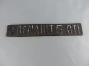 RENAULT 5 GTL badge sigle emblème logo insigne monogramme coffre plastique - Picture 1 of 2