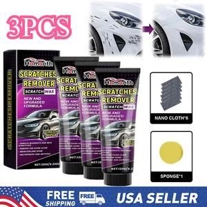 3PCS Nano Sparkle Cloth Car Scratch Remover Set,2025 New Car Scratch Remover - Picture 1 of 9
