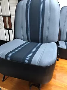 Mini 1275GT Front Seat Covers 1977 Onwards 'Deck Chair' Material - Picture 1 of 6