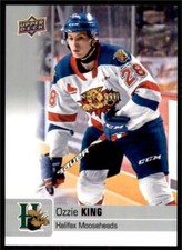2019-20 UD CHL Base Set #192 Ozzie King - Halifax Mooseheads