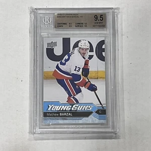 2016 Upper Deck #458 Mathew Barzal YOUNG GUNS Rookie RC TRUE GEM BGS 9.5 - Bild 1 von 2