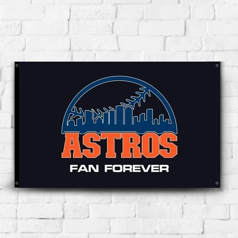 Houston Astros 3x5 ft Flag MLB Baseball Champions Fans Gift Wall Decor Banner Cover