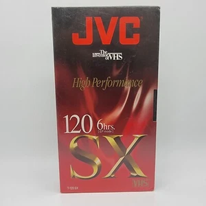 JVC VHS Tapes T-120 SX Blank High Performance - Brand New Sealed  - Picture 1 of 2