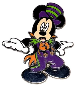 DISNEY 2012 MICKEY MOUSE IM HALLOWEEN KOSTÜM TRICK-OR-TREAT LILA ZYLINDERHUT ANSTECKNADEL - Bild 1 von 1