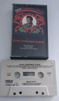 Elvis Presley Elvis' Christmas Album 1985 Cassette Tape Blue Christmas  - Image 1 of 4