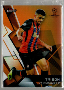 2018-19 Finest UEFA Champions League Orange Refractors #81 Taison /25