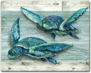 Northpoint Turtles gehärtetes Glas Schneidebrett 15" x 12 Hergestellt in den USA - Bild 1 von 7