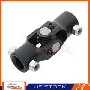 Universal Steering 9/16"-26 spline X 3/4"DD Single Black steering U-Joint Shaft - Picture 1 of 12