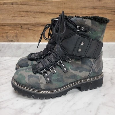 Botas femininas tamanho 7M Earth Kodiak Glacier camurça camuflada/camuflagem escura - Imagem 1 de 4