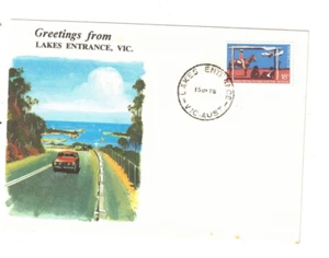 Australia 1978 GREETINGS from LAKES ENTRANCE Cover,cds :LAKES ENTRANCE lot 2 - Picture 1 of 1