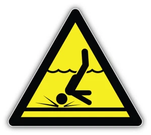 Calcomanía adhesiva para parachoques de coche con señal de advertencia de agua Shalling - ''TALLAS'' - Imagen 1 de 1