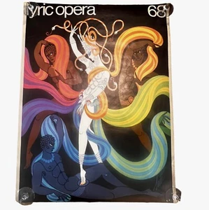 ERTE "LYRIC OPERA" VINTAGE ORIGINAL POSTER DATED 1968 - Picture 1 of 15