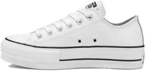 Size 7.5 - Converse Chuck Taylor All Star Lift Clean Ox White W - Picture 1 of 1