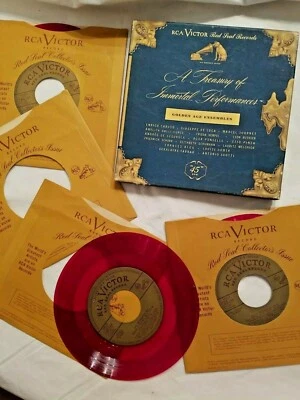 GOLDEN AGE ENSEMBLES 45RPM RCA VICTOR RED SEAL VINYL BOX SET 3/4 RECORDS WCT4 - Image 1 of 4
