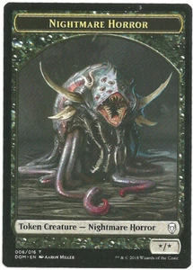 Magic the Gathering x3 Nightmare Horror Dominaria Token 006/016 NM - Picture 1 of 1
