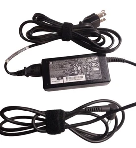 OEM Genuine 65W HP AC Adapter Charger Laptop - 7.4x5.0mm Black Pin - Picture 1 of 3