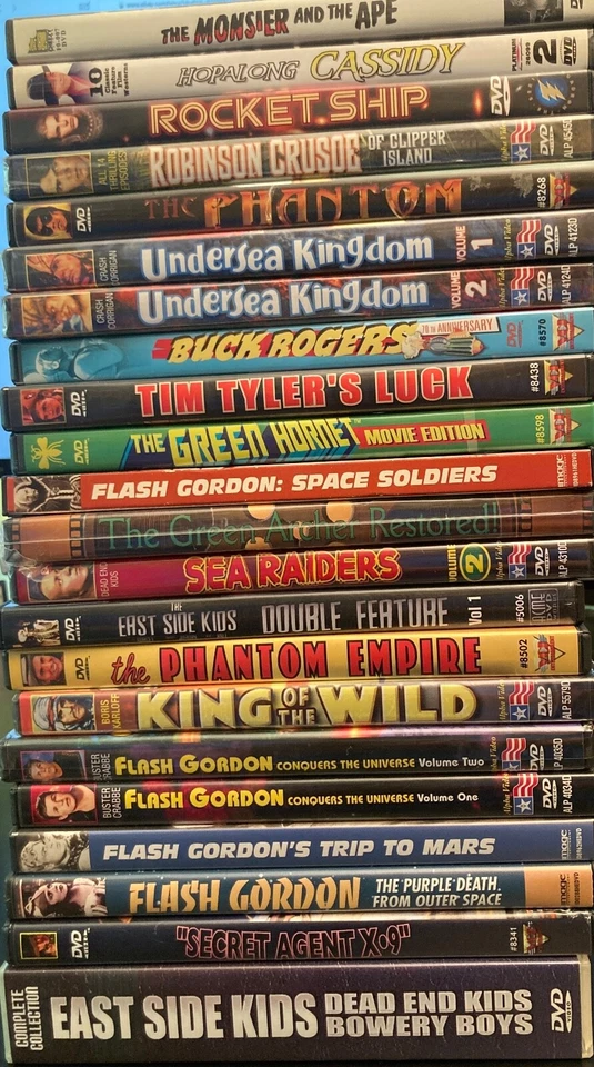 Holy Cow! *31* DVD COLLECTION! ALL OLD TIME SERIALS! Buck/Flash/Horror/Batman+++ - Image 1 of 4