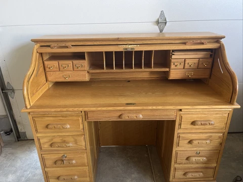 Small Antique Rolltop Desk Cover
