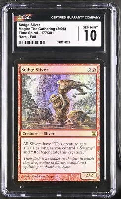 SEDGE SLIVER Time Spiral Foil Rare CGC 10 MTG [Nostalgium] - Image 1 of 2