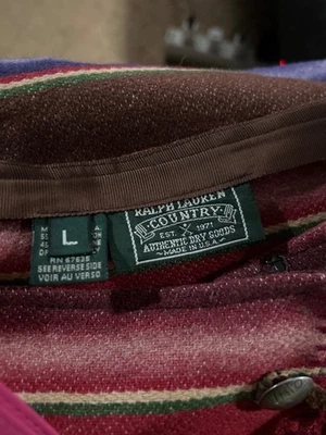 Falda envolvente vintage Ralph Lauren Country manta azteca del suroeste indio talla 6 Foto 1 de 3