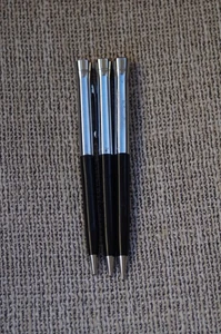 Vintage 2 Pens 1 Pencil Set General Tire Rubber Akron Ohio Garland Bubble Top - Picture 1 of 3