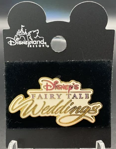 Disney Pin Disneyland Resort Fairy Tale Weddings Logo Limited Release 4946 - Picture 1 of 3
