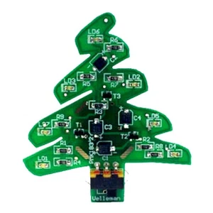 KIT Albero di NATALE SMD 7 LED luminosi alimentazione Mini USB o batteria CR2032 - Picture 1 of 3