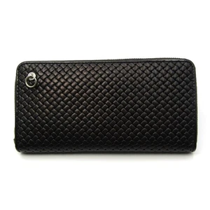 Number N Ine Jam Homemade Black Embossed Zip Wallet Used - Picture 1 of 8