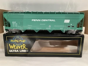 WEAVER 3-RAIL PENN CENTRAL 4 BAY CENTERFLOW COVERED HOPPER CAR! O SCALE - Picture 1 of 4