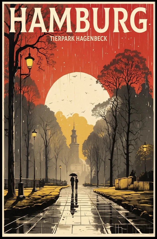 Hamburg Tierpark Hagenbeck Poster Foto 1 de 4
