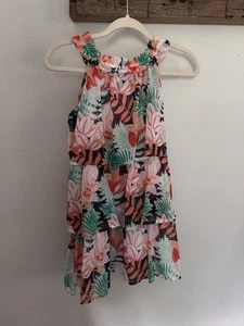 NWT Janie and Jack Tropical Floral  Palm Paradise Tiered Girls size 10 Summer - Picture 1 of 3