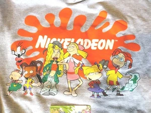 Nickelodeon Graphic SOFT Stretch Cotton Blend Characters Hoodie Sz XL  #WB - Picture 1 of 7