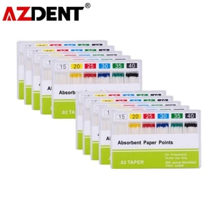10 X Dental Endo Paper Points Absorbent Root Canal 02 Taper 15#-40# - Picture 1 of 8
