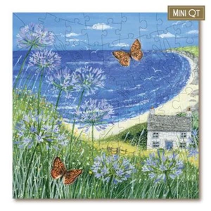 Victory Wooden Puzzles, LTD Cottage By The Sea - Mini Quarter Tin 80 Piece Jigsa - Picture 1 of 5