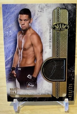 2017 Topps UFC Knockout Tier One NATE DIAZ Relic 78/125 - Image 1 of 2