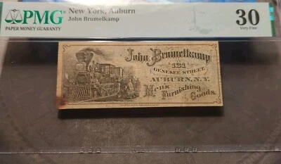 Auburn, NY- John Brumelkamp "50" Advertising Note ND (ca. 1871) Harris-UNL VF30 - Image 1 of 4