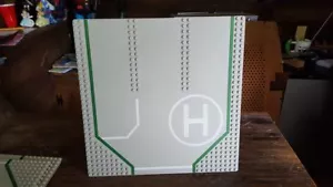 6100PX1 Vintage Lego Baseplate Road 32 x 32 w/ 3 Driveways Circle H Helipad - Picture 1 of 2