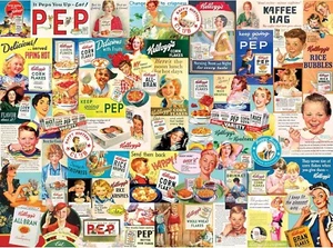 Rompecabezas RoseArt Kellogg's Cereal Ads 1000 piezas para adultos regalo - Imagen 1 de 5