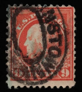 #509 9c Franklin, gebraucht [17] **ALLE 5 = KOSTENLOSER VERSAND** - Bild 1 von 1