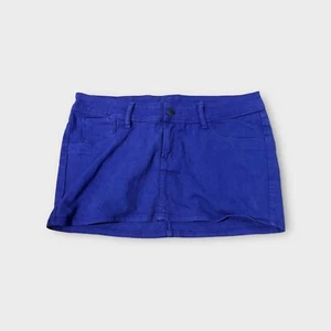Lee Cooper Cotton Purple Midi A Line Short Women's Casual Skirt Denim 13 - Picture 1 of 8