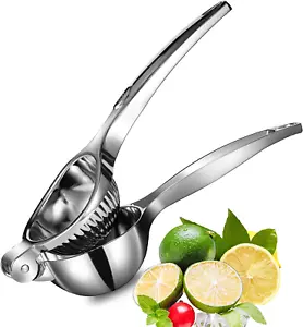 Premium Stainless Steel Lemon/Citrus Squeezer Large Heavy Duty Hand Press Juicer - Picture 1 of 7