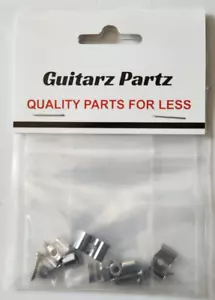 Guitar Chrome String Trees Tree String Retainer Guides Guitar 2 sets - Picture 1 of 2