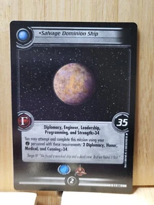 Star Trek TCG🏆2003 SALVAGE DOMINION SHIP Trading Card 🏆FREE POST - Picture 1 of 1