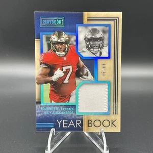 2022 Playbook Leonard Fournette Yearbook Swatches Platinum Patch /49 SP Bucs - Picture 1 of 3