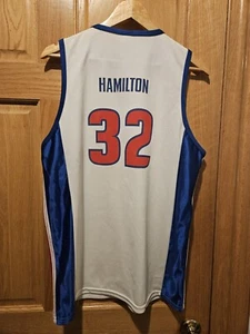 Rare Vintage SGA Detroit Pistons #32 Richard Rip Hamilton Jersey Size Large - Picture 1 of 3